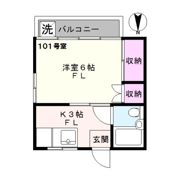 カーサわたなべの間取り画像