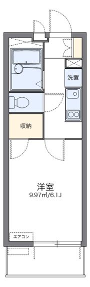 レオパレス元住吉桜下の間取り画像
