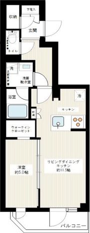 プレセダンヒルズ中野坂上の間取り画像