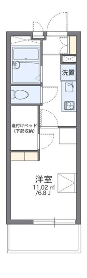 レオパレスシャンテ立川の間取り画像