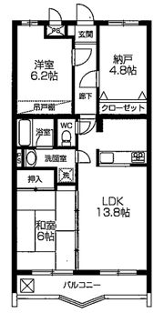 グレースコートの間取り画像