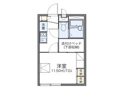 レオパレスコーポリッチIIの間取り画像