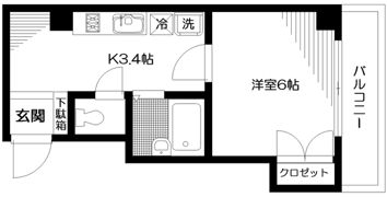 アレーズ野方の間取り画像