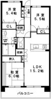 アソシエール西船橋の間取り画像