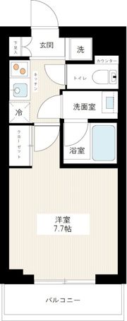 MAXIV小竹向原の間取り画像