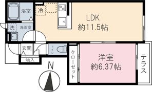 エバーグリーン川越の間取り画像