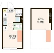 ハーモニーテラス上井草Vの間取り画像