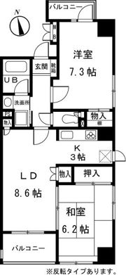 メルベーユ調布の間取り画像