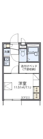 レオパレス飛田給ハイムの間取り画像
