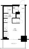 プラウドタワー平井の間取り画像