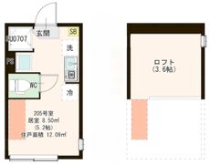 メゾン フルール 小岩駅前の間取り画像
