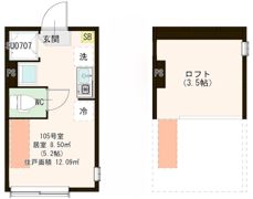 メゾン フルール 小岩駅前の間取り画像