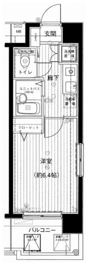 メインステージ錦糸町駅前の間取り画像