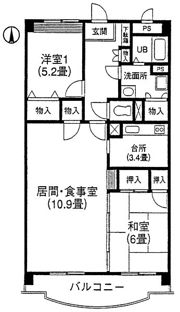 ガーデンコート仙川の間取り画像