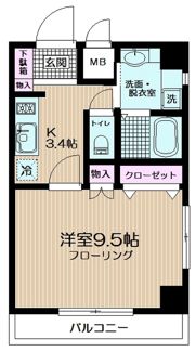 クレスト高円寺の間取り画像