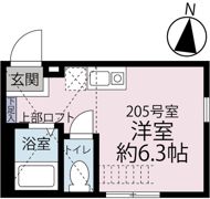 シンセイレジデンス長津田の間取り画像