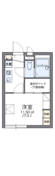 レオパレスコート アベIIの間取り画像