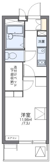 レオパレスディアコートFの間取り画像