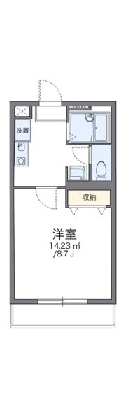 レオパレス柿ノ木の間取り画像