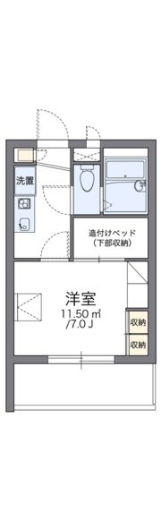 レオパレス横浜西寺尾の間取り画像