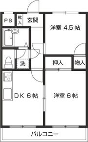 オークハイツS棟の間取り画像