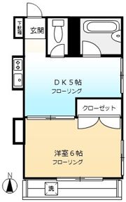 デュオ松原の間取り画像