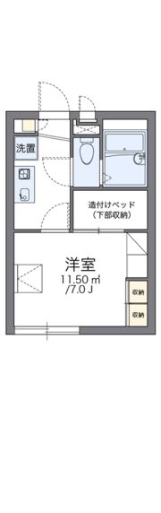 レオパレスシャンテAの間取り画像