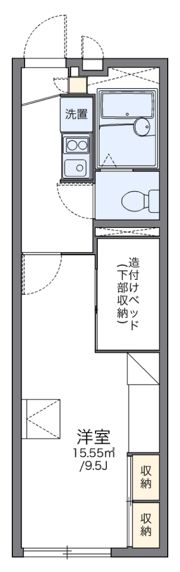 レオパレスピュアタウンの間取り画像