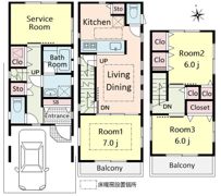 坂下3丁目戸建の間取り画像
