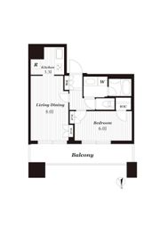 クレストプライムタワー芝の間取り画像