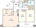 クリオレミントンハウス恵比寿の間取り画像
