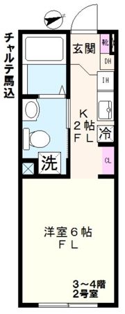 チャルテ馬込の間取り画像