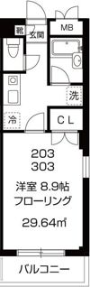 アメニティ三軒茶屋の間取り画像