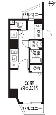 サニークレスト蒲田WESTの間取り画像
