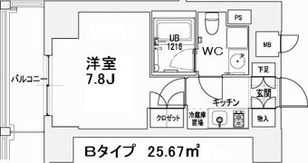 エスティメゾン王子の間取り画像
