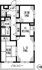 パピヨンアゼリアの間取り画像