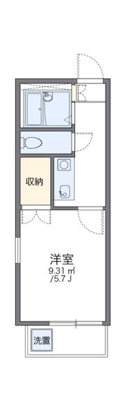 レオパレス立川第3の間取り画像
