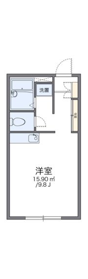 レオパレス武蔵砂川Iの間取り画像