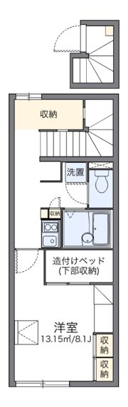 レオパレス純IIIの間取り画像