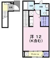 アライブ 国立の間取り画像