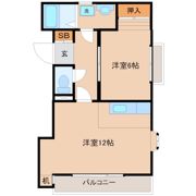 タカラハイツ百草の間取り画像
