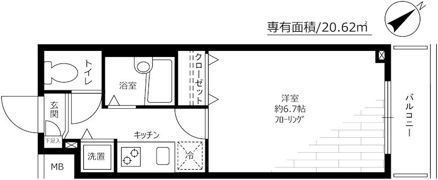 トーシンフェニックス新横濱イクシールの間取り画像