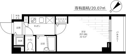 フェニックス新横濱エオールの間取り画像