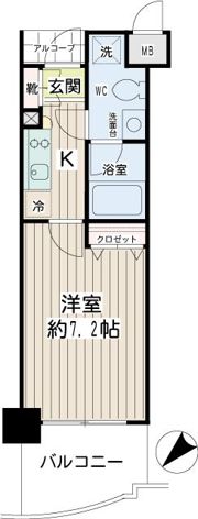 エクセル東神奈川の間取り画像