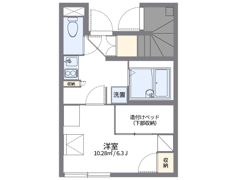レオパレスセンターウエストIの間取り画像