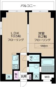 ソレイユほそのの間取り画像