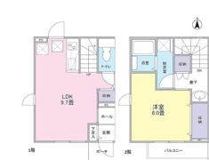 La Ville III B棟の間取り画像