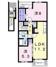 アルカンシエル Bの間取り画像
