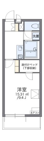 レオパレスイーグルVIの間取り画像