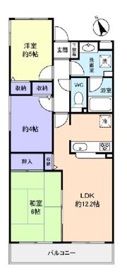 第一小倉マンションの間取り画像